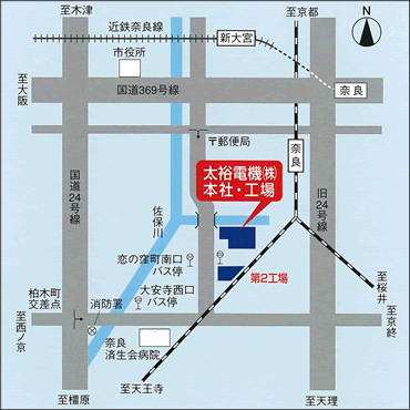 本社･工場　地図